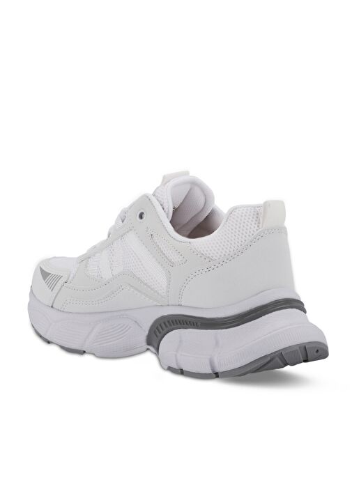 Slazenger ZELLA Kadın Sneaker Ayakkabı Beyaz / Gümüş - Görsel 4