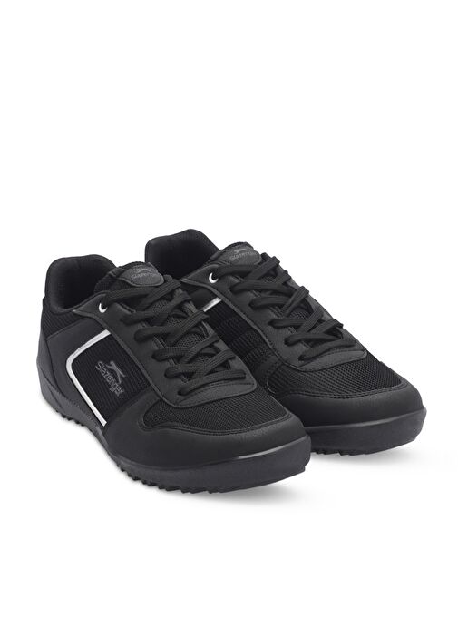 Slazenger ADRIAN I Kadın Sneaker Ayakkabı Siyah / Koyu Gri - Görsel 3