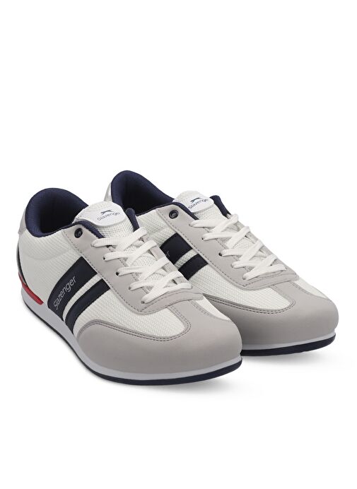 Slazenger ACORD I Erkek Sneaker Ayakkabı Beyaz / Lacivert - Görsel 3