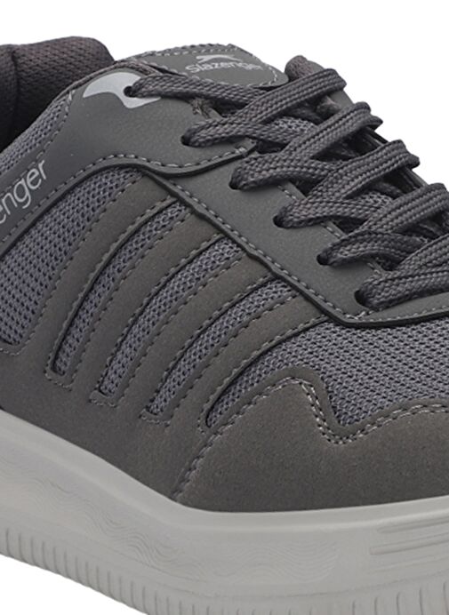 Slazenger ADAPT I Erkek Sneaker Ayakkabı Koyu Gri / Beyaz - Görsel 5