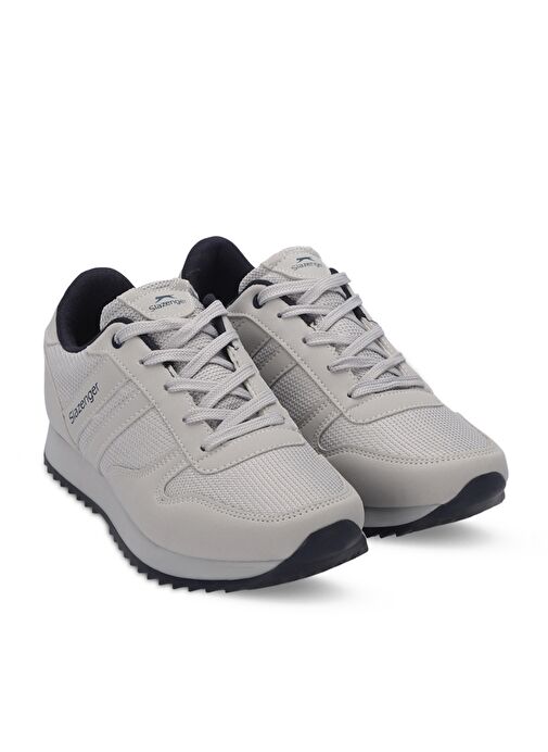Slazenger AJAY I Kadın Sneaker Ayakkabı Gri / Lacivert - Görsel 3