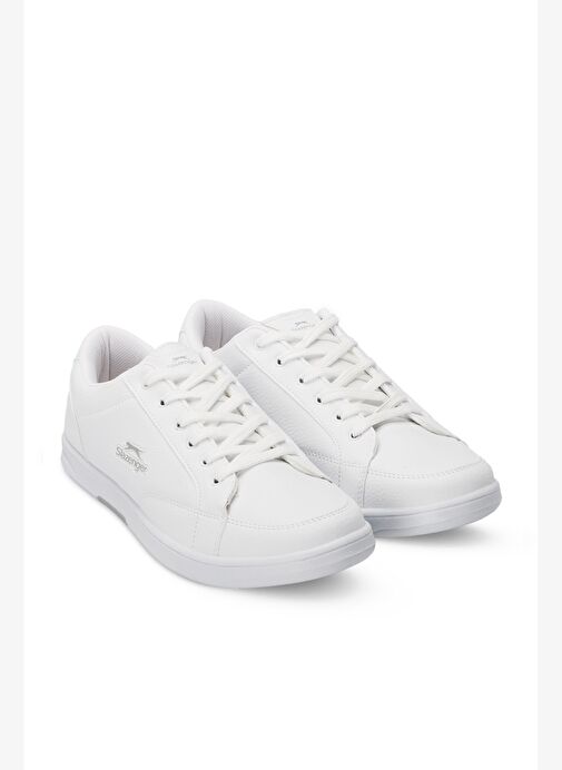 Slazenger ALBERT I Kadın Sneaker Ayakkabı Beyaz / Gümüş - Görsel 3