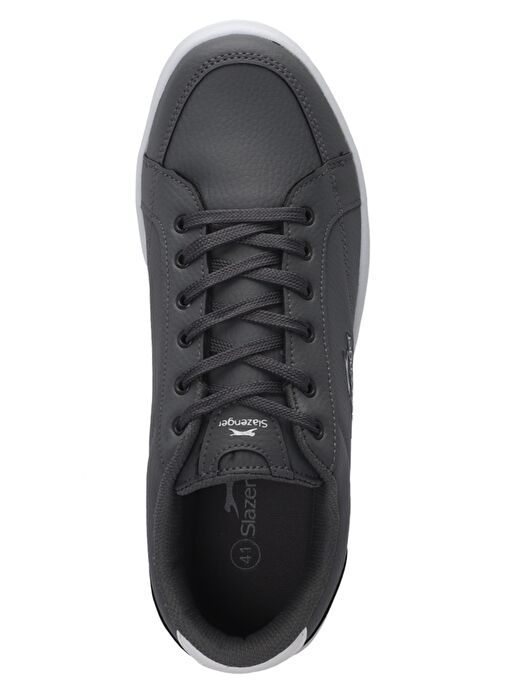 Slazenger ALBERT I Kadın Sneaker Ayakkabı Koyu Gri / Beyaz - Görsel 6