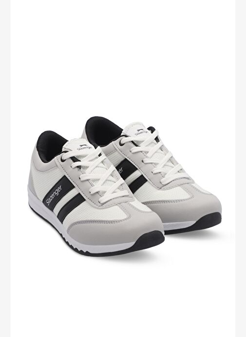 Slazenger ALIZE I Kadın Sneaker Ayakkabı Beyaz / Gri - Görsel 3