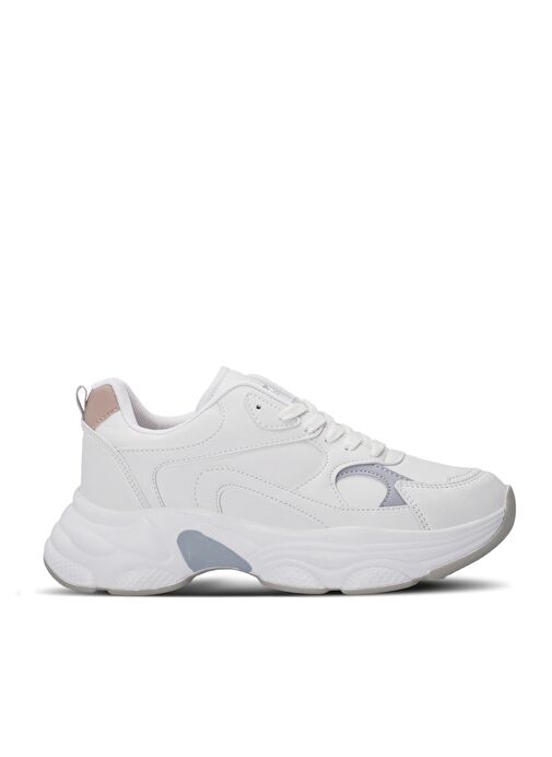 Slazenger ZUSA Kadın Sneaker Ayakkabı Beyaz / Pembe - Görsel 2