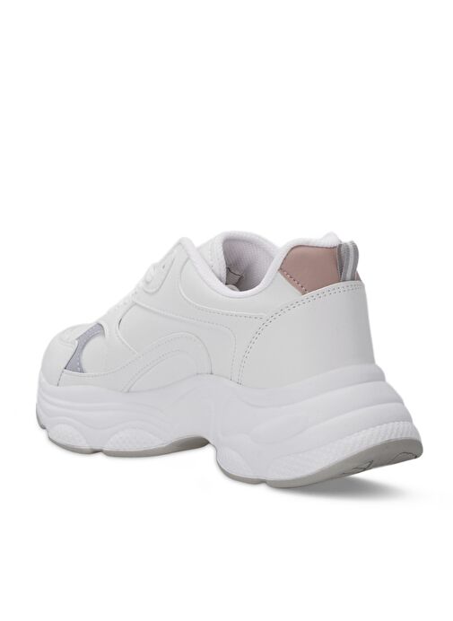 Slazenger ZUSA Kadın Sneaker Ayakkabı Beyaz / Pembe - Görsel 4