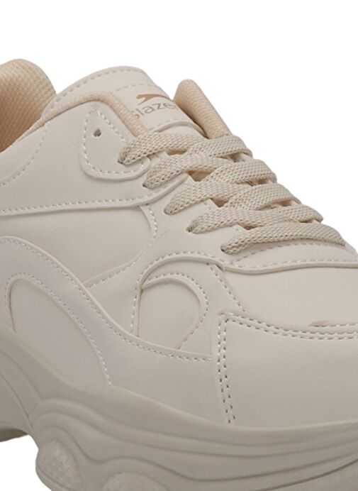 Slazenger ZUSA Kadın Sneaker Ayakkabı Bej - Görsel 5