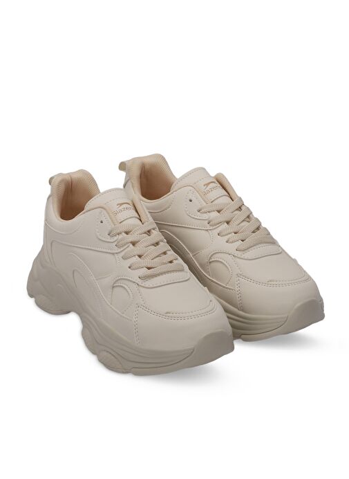 Slazenger ZUSA Kadın Sneaker Ayakkabı Bej - Görsel 3