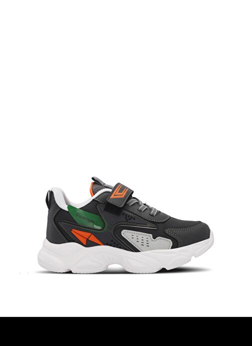 Slazenger NABIL Unisex Çocuk Sneaker Ayakkabı Koyu Gri - Görsel 2