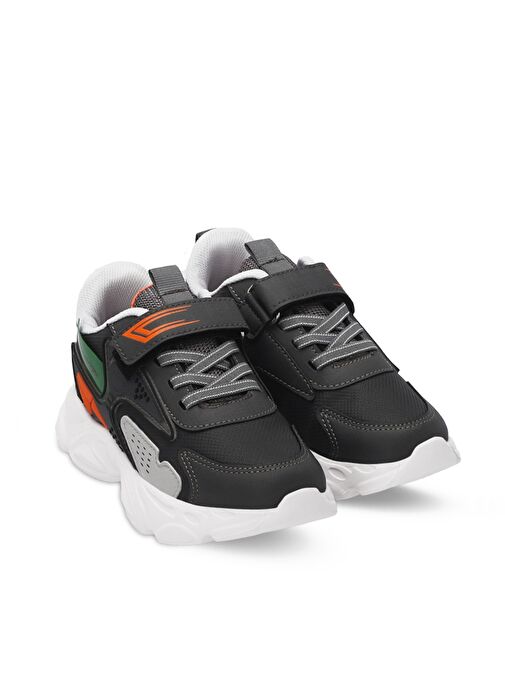 Slazenger NABIL Unisex Çocuk Sneaker Ayakkabı Koyu Gri - Görsel 3