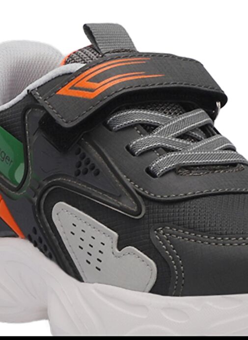 Slazenger NABIL Unisex Çocuk Sneaker Ayakkabı Koyu Gri - Görsel 5