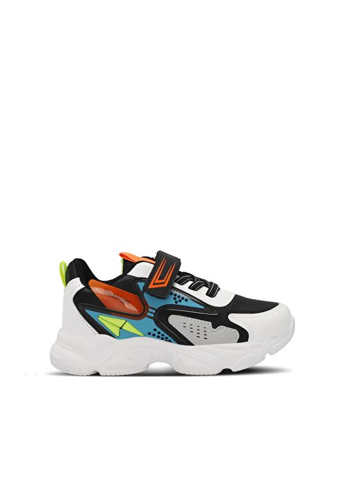 Slazenger NABIL Unisex Çocuk Sneaker Ayakkabı Siyah / Beyaz - Görsel 2