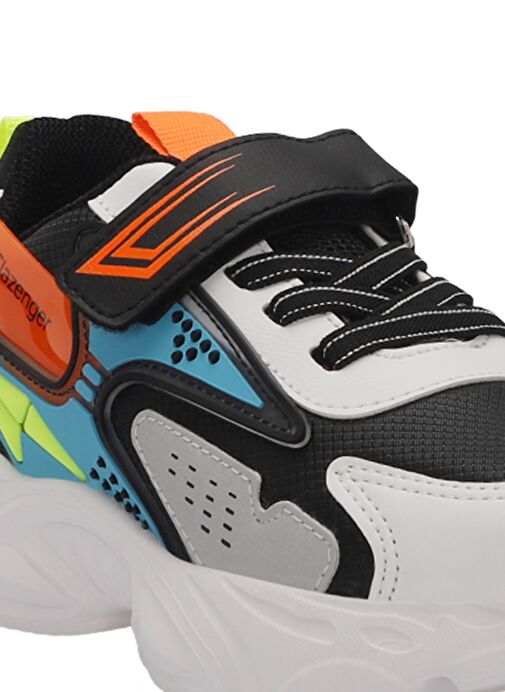 Slazenger NABIL Unisex Çocuk Sneaker Ayakkabı Siyah / Beyaz - Görsel 5