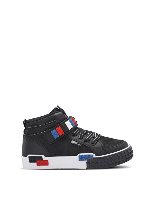 Slazenger NORTH Unisex Çocuk Sneaker Ayakkabı Siyah / Beyaz - Görsel 2