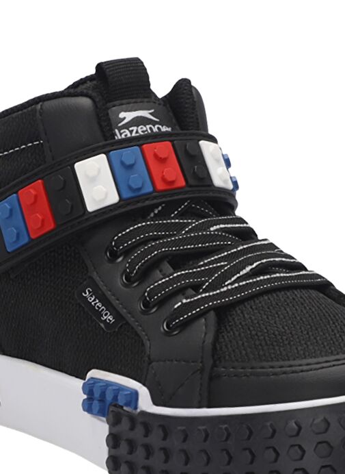 Slazenger NORTH Unisex Çocuk Sneaker Ayakkabı Siyah / Beyaz - Görsel 5