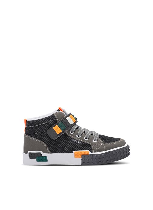 Slazenger NORTH Unisex Çocuk Sneaker Ayakkabı Gri - Görsel 2