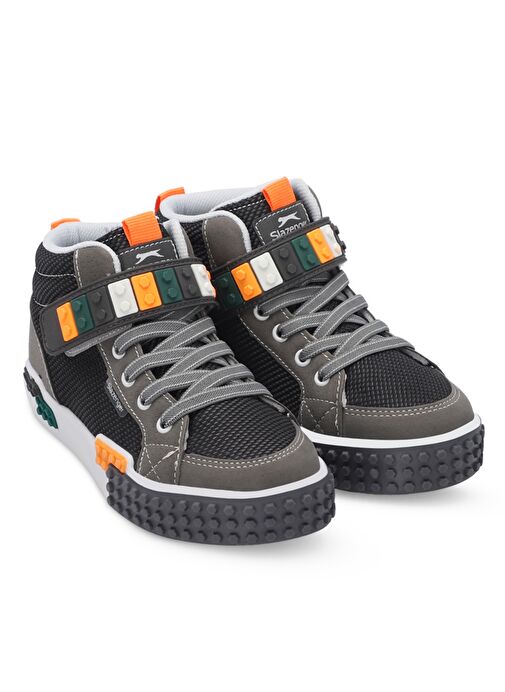 Slazenger NORTH Unisex Çocuk Sneaker Ayakkabı Gri - Görsel 3