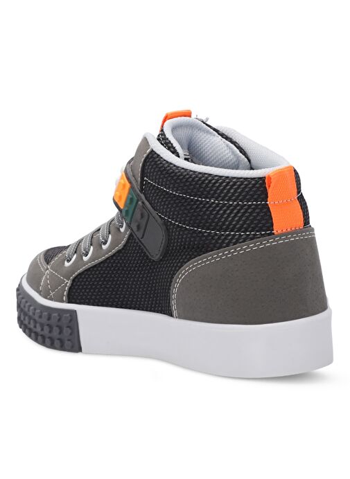 Slazenger NORTH Unisex Çocuk Sneaker Ayakkabı Gri - Görsel 4