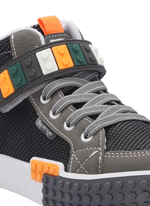 Slazenger NORTH Unisex Çocuk Sneaker Ayakkabı Gri - Görsel 5