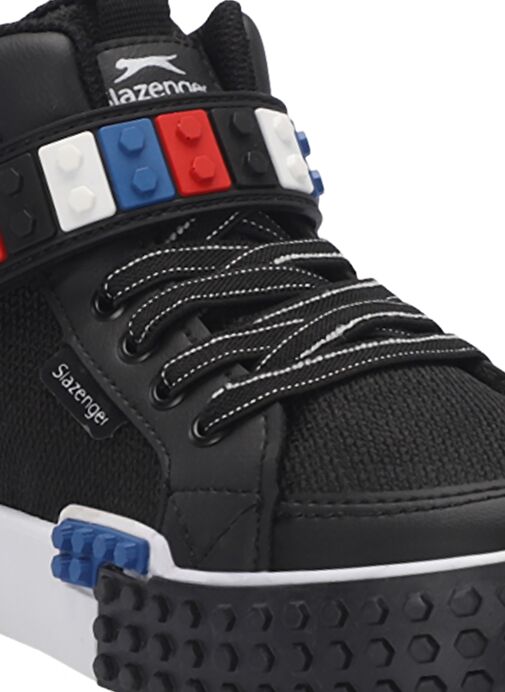 Slazenger NORTH Unisex Çocuk Sneaker Ayakkabı Siyah / Beyaz - Görsel 5