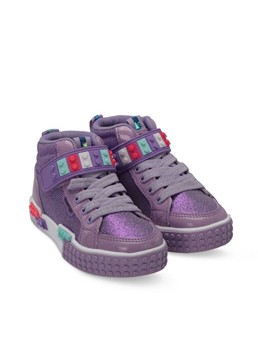 Slazenger NORTH Kız Çocuk Sneaker Ayakkabı Mor - Görsel 3