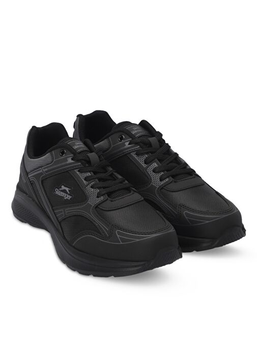 Slazenger GIMA Erkek Sneaker Ayakkabı Siyah / Siyah - Görsel 3