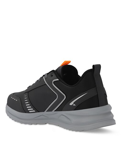 Slazenger GOLDEN I Büyük Beden Erkek Sneaker Ayakkabı Koyu Gri - Görsel 4