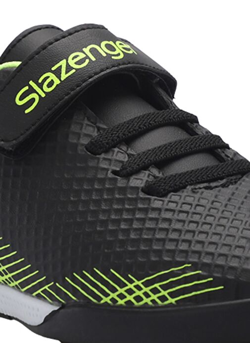 Slazenger CULTURAL Unisex Çocuk Futbol Ayakkabı Siyah / Yeşil - Görsel 5