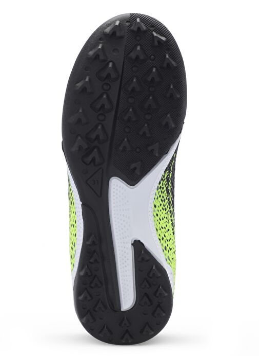 Slazenger CULTURAL Unisex Çocuk Futbol Ayakkabı Siyah / Yeşil - Görsel 8
