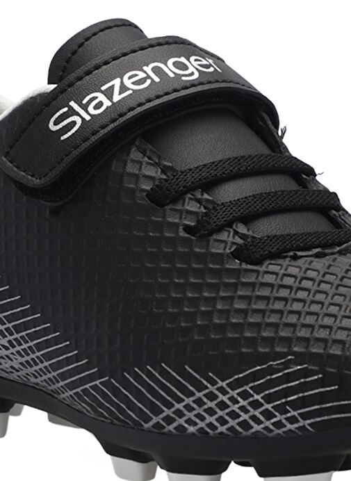 Slazenger CULTURAL Unisex Çocuk Futbol Ayakkabı Siyah / Gri - Görsel 5