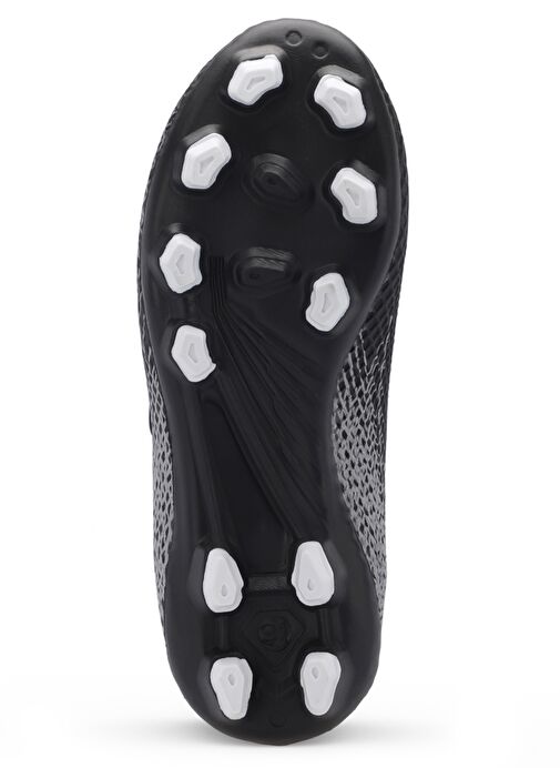Slazenger CULTURAL Unisex Çocuk Futbol Ayakkabı Siyah / Gri - Görsel 8