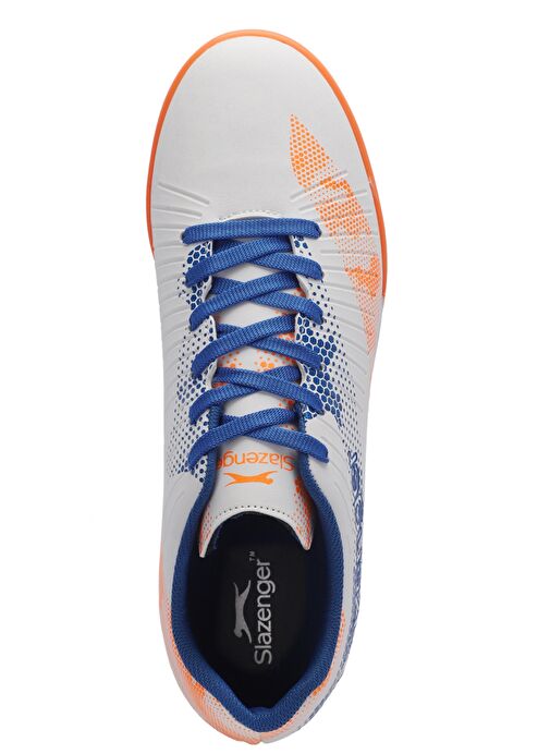 Slazenger CYPRUS Erkek Futbol Ayakkabı Beyaz / Saks Mavi - Görsel 6