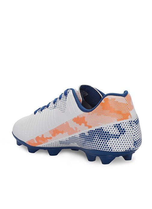 Slazenger CYPRUS KRP Erkek Çocuk Futbol Ayakkabı Beyaz / Saks Mavi - Görsel 4