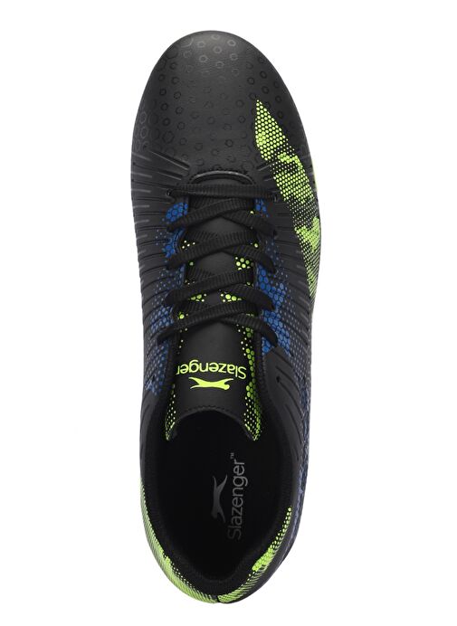Slazenger CYPRUS KRP Unisex Çocuk Futbol Ayakkabı Siyah / Yeşil - Görsel 6