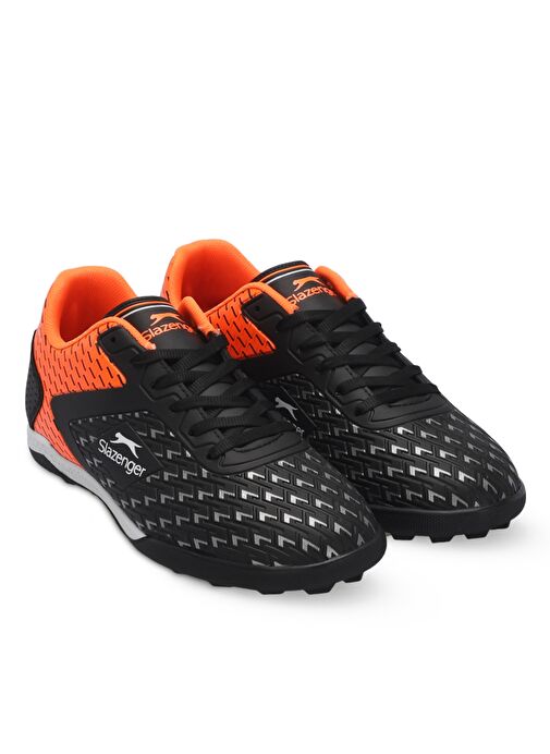 Slazenger CYCLE I Erkek Futbol Ayakkabı Siyah / Turuncu - Görsel 3