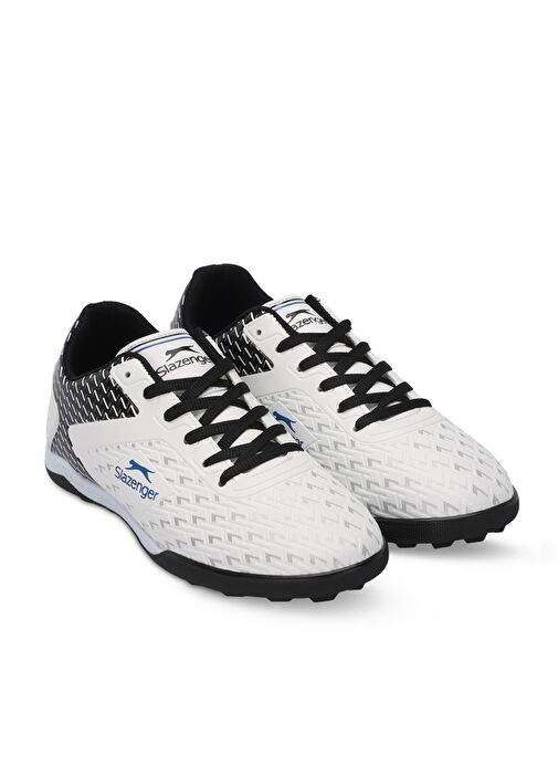 Slazenger CYCLE I HS Unisex Çocuk Futbol Ayakkabı Beyaz / Siyah - Görsel 3
