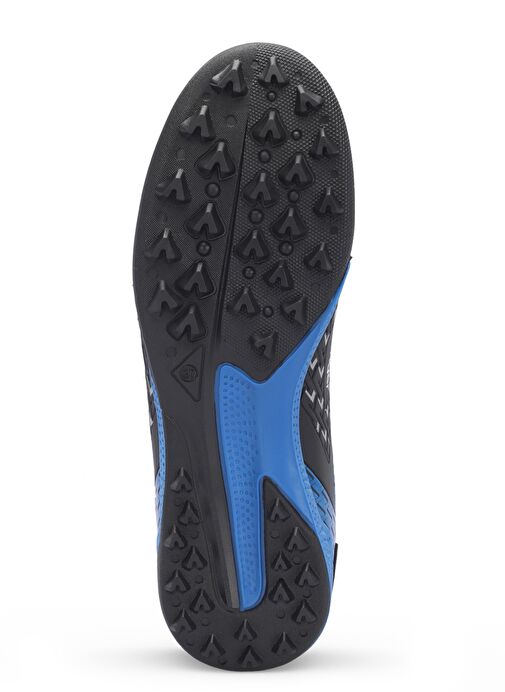 Slazenger CYCLE I HS Unisex Çocuk Futbol Ayakkabı Siyah / Mavi - Görsel 8