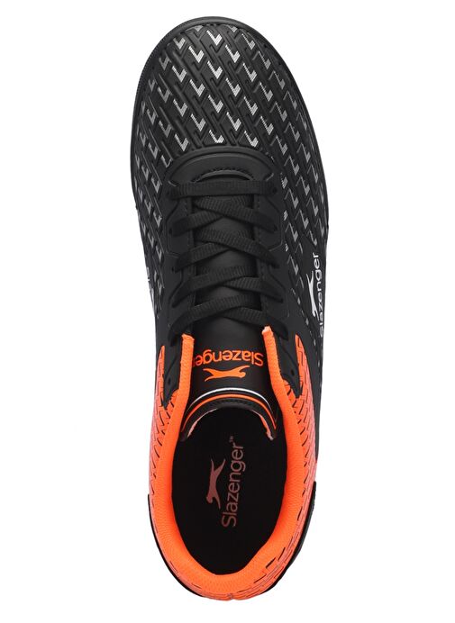 Slazenger CYCLE I HS Unisex Çocuk Futbol Ayakkabı Siyah / Turuncu - Görsel 6