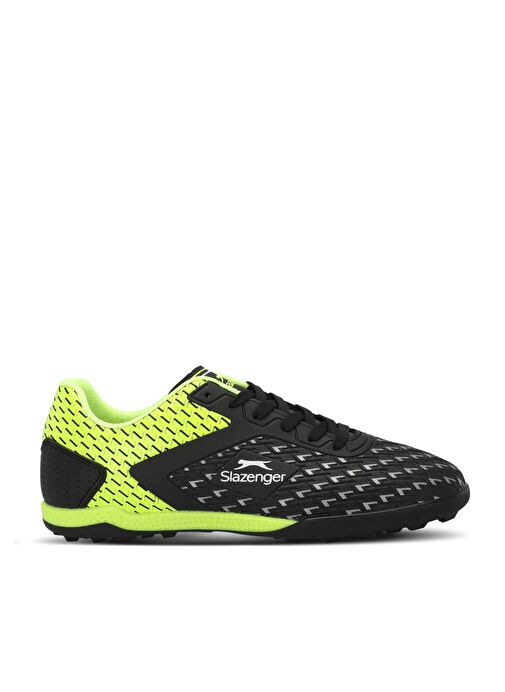 Slazenger CYCLE I HS Unisex Çocuk Futbol Ayakkabı Siyah / Yeşil - Görsel 2