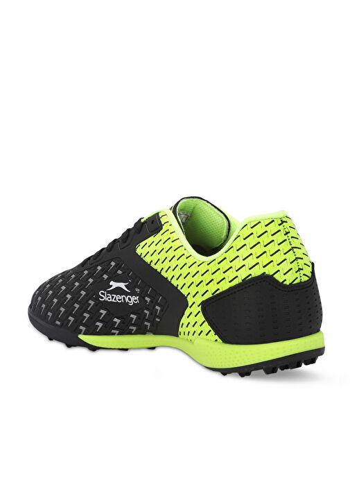 Slazenger CYCLE I HS Unisex Çocuk Futbol Ayakkabı Siyah / Yeşil - Görsel 4