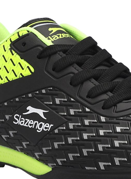 Slazenger CYCLE I HS Unisex Çocuk Futbol Ayakkabı Siyah / Yeşil - Görsel 5