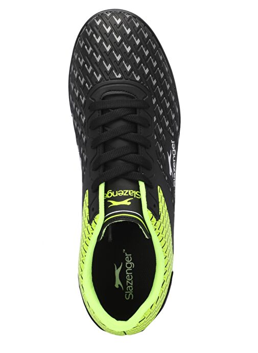 Slazenger CYCLE I HS Unisex Çocuk Futbol Ayakkabı Siyah / Yeşil - Görsel 6