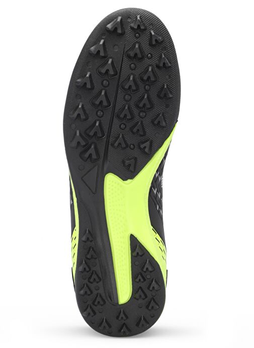 Slazenger CYCLE I HS Unisex Çocuk Futbol Ayakkabı Siyah / Yeşil - Görsel 8