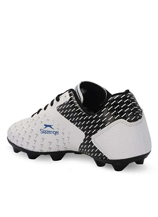 Slazenger CYCLE I Erkek Futbol Ayakkabı Beyaz / Siyah - Görsel 4