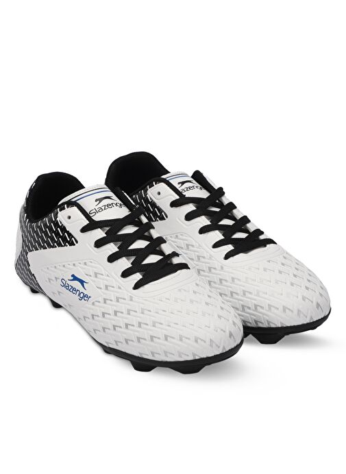Slazenger CYCLE I Erkek Futbol Ayakkabı Beyaz / Siyah - Görsel 3