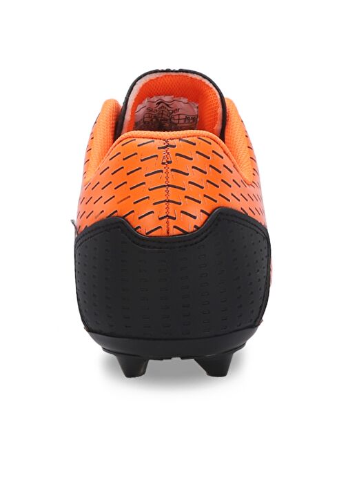 Slazenger CYCLE I Erkek Futbol Ayakkabı Siyah / Turuncu - Görsel 7