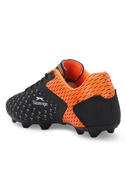 Slazenger CYCLE I Erkek Futbol Ayakkabı Siyah / Turuncu - Görsel 4