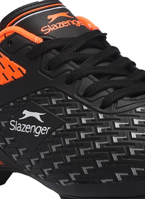 Slazenger CYCLE I Erkek Futbol Ayakkabı Siyah / Turuncu - Görsel 5