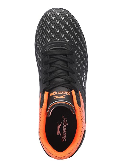 Slazenger CYCLE I Erkek Futbol Ayakkabı Siyah / Turuncu - Görsel 6