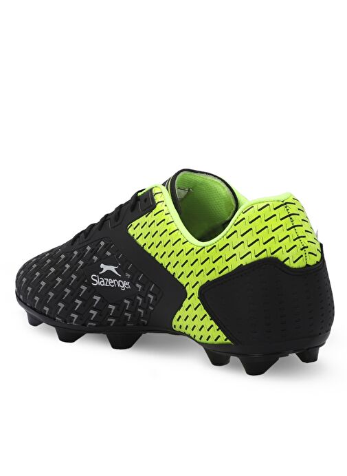 Slazenger CYCLE I Erkek Futbol Ayakkabı Siyah / Yeşil - Görsel 4